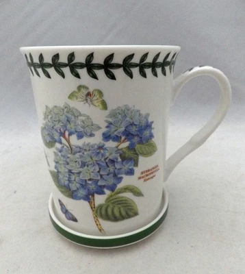 Portmeirion - ботанический сад - кофейная чашка с блюдцем - гортензия - б/у в отличном состоянии - Изображение 1 из 3