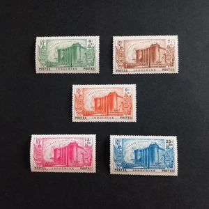 FRANZÖSISCHE KOLONIEN - INDOCHINA 1939 / REVOLUTION, SERIE VON 5 WERTEN LING. MH* - Bild 1 von 2