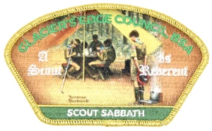 2019 Scout Sabbath Reverent Glacier's Edge Council CSP Wisconsin Norman Rockwell - Picture 1 of 2