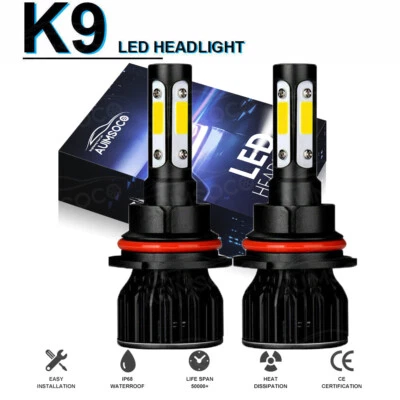 For LINCOLN Town Car 1990-2002 - 2PC White LED Headlight Kit High Low Beam Bulbs - Image 1 of 4