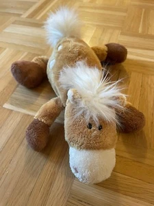 Schlenker Pferd hellbraun liegend Kuscheltier 31 cm NICI #23 - Bild 1 von 3