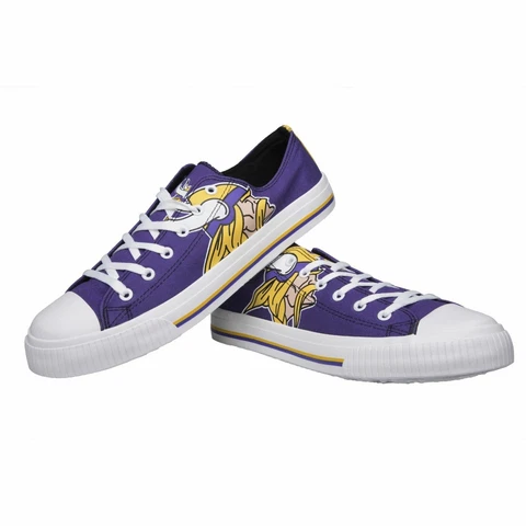 MINNESOTA VIKINGS NFL Licensed Football Mens Game Fan Shoes Size New Fun Size 9 Cover