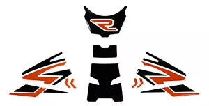 Juego de almohadillas de depósito laterales naranja compatible para KTM 1390 Super Duke R + Evo - Imagen 1 de 8