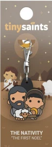 Nativity First Noel Christmas Tiny Saint Charm NEW Catholic Faith Inspirational - Picture 1 of 1