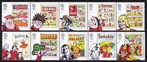 GR BRITAIN 2012 Comic Book Characters complete set of 10 Mint NH - Picture 1 of 1