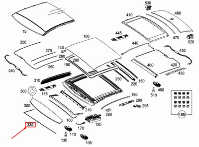 ARNÉS TECHO PANORÁMICO DELANTERO IZQUIERDO MERCEDES-BENZ S W222 A2228203401 NO🇺🇸DEBERES Foto 1 de 4