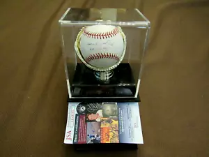 MICKEY LOLICH 1968 WS MVP DETROIT TIGERS PITCHER SIGNED AUTO BASEBALL CASE JSA - Picture 1 of 4