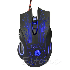 Mouse USB Game Luminous Gaming Mechanical Mouse 3200DPI 6 Buttons Mute - Picture 1 of 2