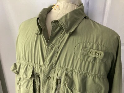 Cabela’s GXII XL 40 UPF Guidewear Camisa Verde Convertible Manga Larga Ventilada Foto 1 de 4