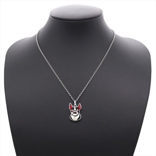 Collana Gucci Ciondolo Cane Bosco & Orso Argento Ag925 Unisex