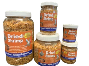 Dried Whole Shrimp Suitable for All Fish Fish Food 5 Sizes - Picture 1 of 6