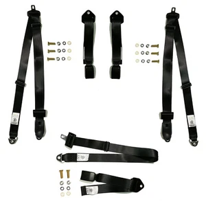 Front Bench Seat Belts for Holden HQ Ute 1971-74 Set of 3 - ADR Approved - Picture 1 of 8