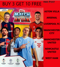 TOPPS MATCH ATTAX 2023/24 NUMBERS 1 = 117 ENGLISH CLUBS **  BUY 3 GET 10 FREE **
