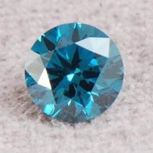 0.11Ct Round Shape 100% Certified Natural Sparkling Blue Loose Diamond - Picture 1 of 1