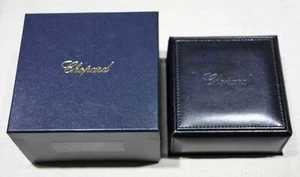 Chopard genuine vintage dark blu leather necklace box good condition - Imagen 1 de 11
