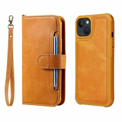 Для iPhone 13 Pro 12 11 XS XR SE 6 7 8 Plus съемный бумажник кожаный чехол - Изображение 1 из 4