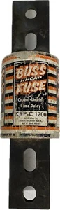 Buss Hi-Cap Fuse KRP-C-1200 Current Limiting Time Delay 600VAC 1200Amp - Picture 1 of 9