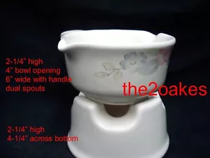 Pfaltzgraff Wyndham Potpourri - Butter Sauce Warmer & Base Stand Burner - Picture 1 of 4