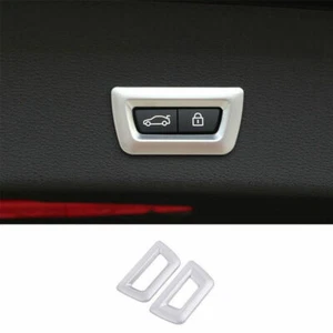 Para BMW X3 G01 X4 G02 2018-2021 portón trasero eléctrico plateado borde de botones 2 piezas - Imagen 1 de 9
