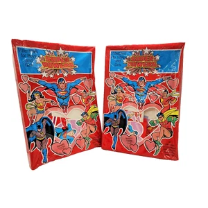 Vintage 1988 Super Powers DC Comics Valentines Cards Sealed 2 Packs - Picture 1 of 18