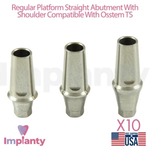 10x Dental Straight Prosthetic With Shoulder Regular Platform 0sstem Compatible - Bild 1 von 8