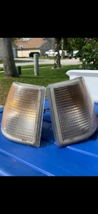 OEM 95-96 Volvo 850 Sedan front L+R corner blinker signal light lens lamp SET EC - Picture 1 of 1