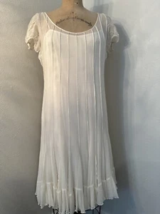 Teri Jon Ricky Freeman Kleid 100 % Seide Elfenbein - Bild 1 von 14