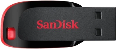 SanDisk Cruzer Blade USB 16GB 32GB 64GB 128GB 2.0 Flash Drive Memory Stick - Image 1 of 4