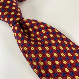 Corbata Brooks Brothers Para Hombre Roja Amarilla Geométrica Seda Tejida Clásica 3 3/4 58 - Imagen 1 de 6