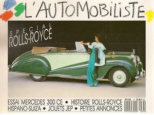 L'AUTOMOBILISTE 77 TOUT ROLLS ROYCE EN CINQ PORTRAITS HISPANO SUIZA 20 BIS - Imagen 1 de 2