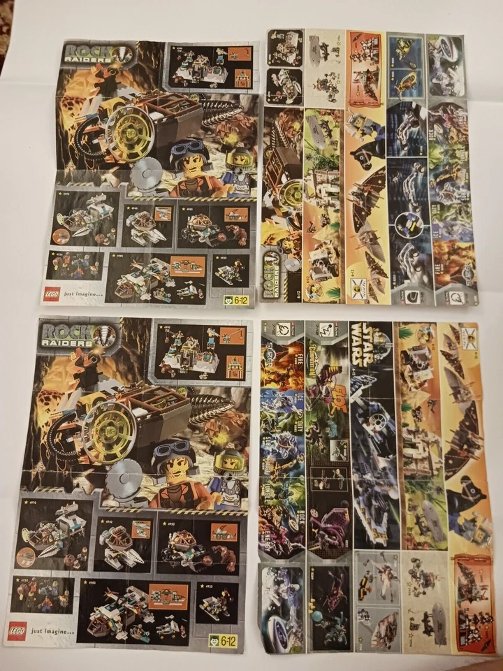 Catálogos/folletos Lego vintage años 80 años 90 lote de trabajo Rock Raiders Foto 1 de 1