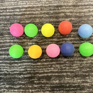 10 Ping Pong Balls Mixed Colors 40mm Frosted Game Table Tennis Balls New - Picture 1 of 11