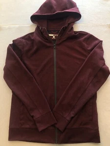Aeropostale Sweatshirt Herren Medium Vollreißverschluss Burgund Aktiv/Freizeit Hoodie - Bild 1 von 5