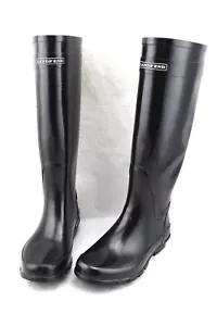Botas de Lluvia de Goma LANDS' END Clásicas Negras Rodilla Alta Wellies 7 - Imagen 1 de 6