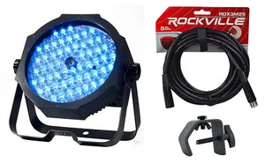Eliminator ADJ MEGA GO PAR 64E RGB+UV DMX Stage Par Can Wash Light+Cable+Clamp - Picture 1 of 12