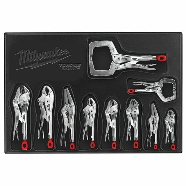 Milwaukee 48-22-3690 Locking Pliers Set of 10 Pieces