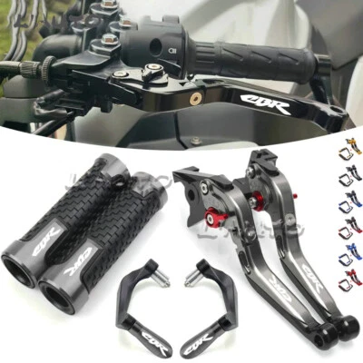 For Honda CBR 600R 1000RR Brake Clutch Levers Grips Handlebar Guard Protector - Image 1 of 4