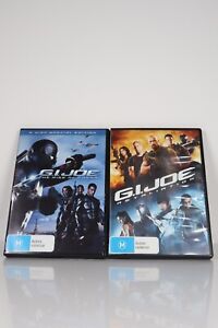 G.I Joe Retaliation / The Rise Of Cobra Movie Bundle DVD Reg 4 Like New Dwayne