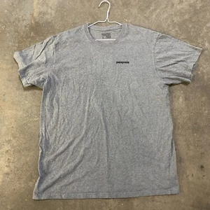 Patagonia Regular Tee  Big Logo Mens T-Shirt Size Xl  Uni Sex Gray Sunset - Picture 1 of 7