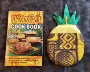Kombi Vintage Hawaii Kochbuch & Hawaii Ananas Topf Halter - Bild 1 von 6