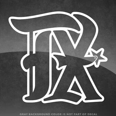 Calcomanía adhesiva de vinilo con logotipo de contorno Texas Rangers City Connect - 4" y más grande Foto 1 de 4