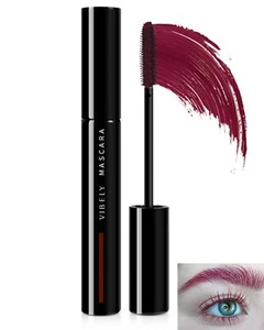 Burgundy Mascara Voluminous WaterproofColored Tubing Mascara for EyelashesLon... - Picture 1 of 7