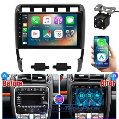 For Porsche Cayenne 2002-2010 Apple Carplay Android 13 Car Stereo Radio GPS Navi - Image 1 of 4