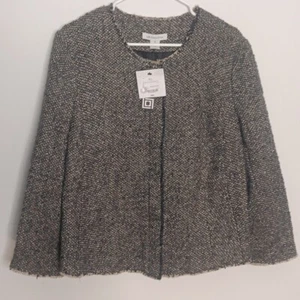 Women’s Size XL Wool Blend Sport Jacket Tweed Blazer Liz Claiborne NWT New - Picture 1 of 13