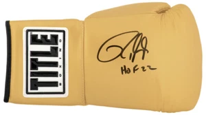 Roy Jones Jr. Signed Title Gold Boxing Glove w/HOF'22 - (SCHWARTZ COA) - Picture 1 of 1