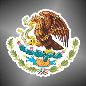 adesivo bandiera Messico Mexico sticker decal autocollant aufkleber pegatina - Imagen 1 de 1