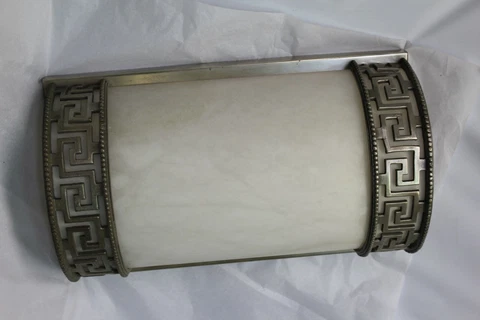 Art Deco Sconces, Real  Alabaster Cover