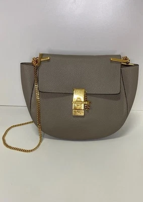 Bandolera Chloé Drew de cuero beige Foto 1 de 4