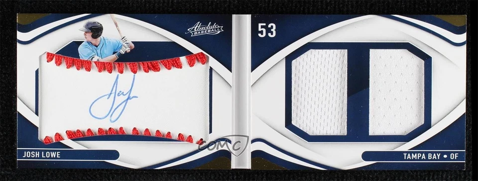 2022 Panini Absolute Red /99 Josh Lowe #127 Auto RC - Image 1 of 2