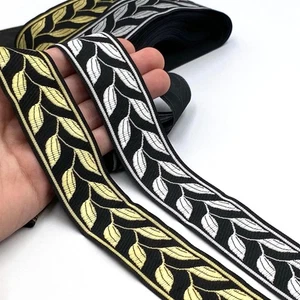 Leaf Vine Jacquard Braid 33mm x7m - 5544 - Picture 1 of 3